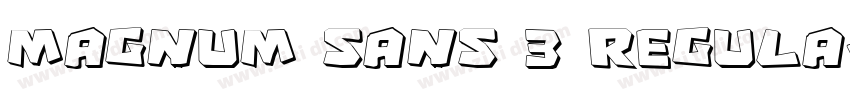 Magnum Sans 3 Regula字体转换